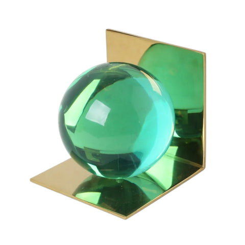 FERMALIBRI GLOBO BOOKEND SET ART. 29844 GREEN JONATHAN ADLER