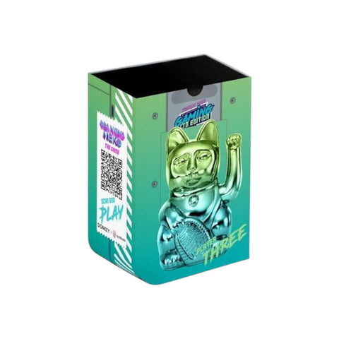 MANEKI NEKO PLAYER SHINY GREEN/BLUE LUCKY CAT GREEN