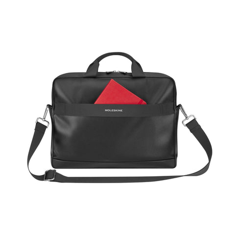 BORSA CLASSIC 2.0 SLIM BRIEFCASE BLACK MOLESKINE