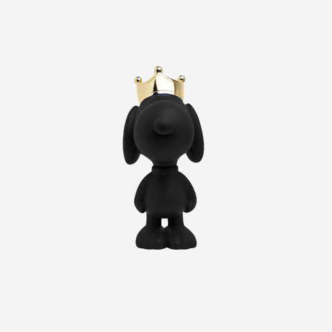 SCULPTURE SNOOPY CROWN BLACK & GOLD 31CM PEAST03101MANOOR LEBLON DELIENNE BLACK