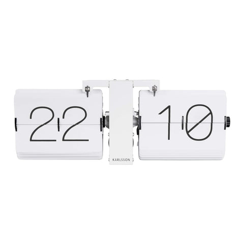 OROLOGIO FLIP CLOCK NO CASE MATT 36X8.5X14 CM BOX 32 KA5602WH KARLSSON WHITE