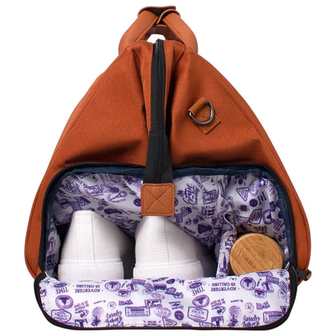 BORSONCINO DUFFLE BAG V2 TURIN CAB363GETH BROWN CABAIA