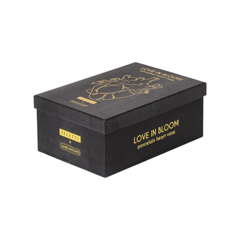 SELETTI LOVE IN BLOOM GIANT GOLD RESIN VASE ART 09926