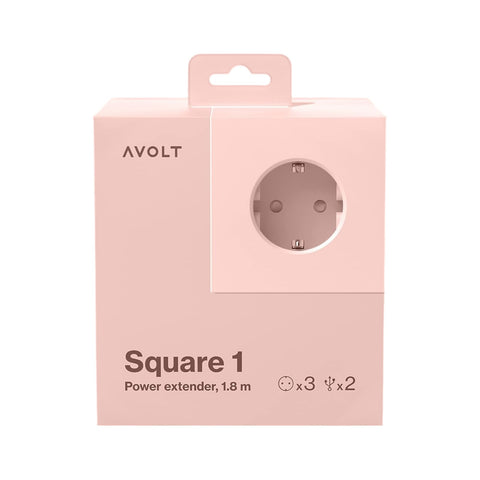 PRESA AVOLT SQUARE 1 USB C 1.8 METER  OLD PINK