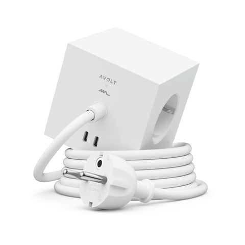 PRESA AVOLT SQUARE 1 USB C 1.8 METER  OPAL WHITE