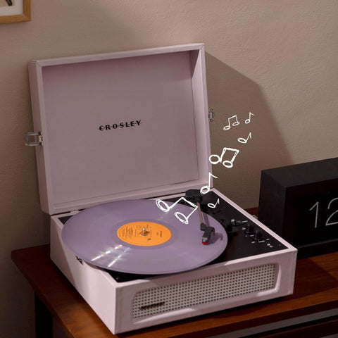 GIRADISCHI VOYAGER AMETHYST CR8017B-AM4 CROSLEY PINK