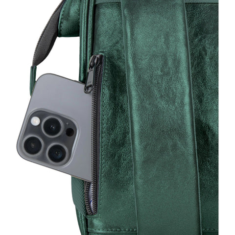 ZAINO EXTRA SMALL LUCERNE DARK GREEN IRIDESCENT GASTON LUGA