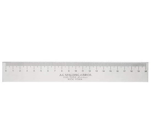 RULER CM 30 ART. 862870U828 SPALDING SILVER