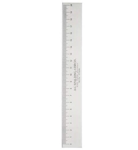RULER CM 30 ART. 862870U828 SPALDING SILVER