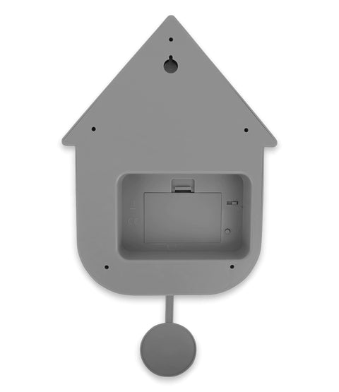 MODERN CLOCK CUCKOO ABS MOUSE GR 40X9X23 CM WALL CLOCK KARLSSON GREY