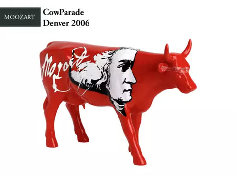 COW PARADE LARGE H 170MM X 290MM MOZART