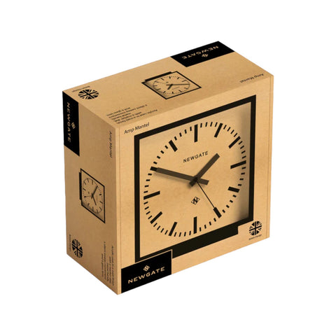 CLOCK AMP MANTEL BLACK/RED MAN/AMP390KFR MULTICOLOR NEWGATE