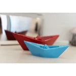 BARCHETTA PICCOLA ORIGAMI TIFFANY CERAMICHE CRESCENTINI ART. 2372