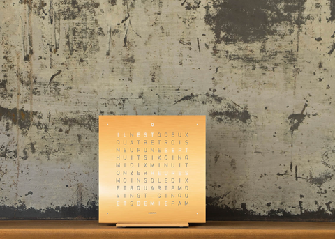 OROLOGIO TOUCH 13,5X13,5 CM GOLDEN LEGEND QLOCKTWO