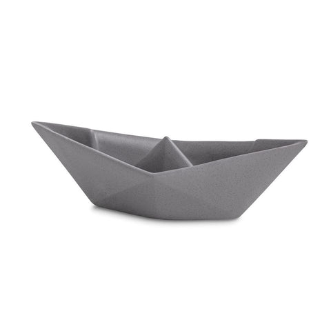BARCHETTA ORIGAMI  MEDIA GRIGIO  CERAMICHE CRESCENTINI ART. 2377