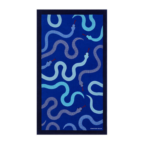 TELO MARE  EDEN BEACH 40X70 ART. 34071 JONATHAN ADLER BLUE