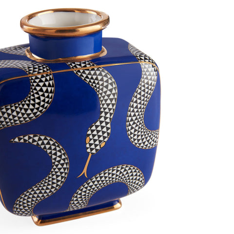 EDEN SQUARE VASE NAVY ART. 33313 JONATHAN ADLER