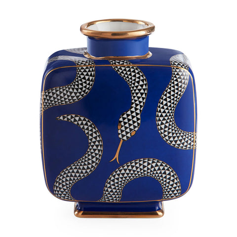 EDEN SQUARE VASE NAVY ART. 33313 JONATHAN ADLER
