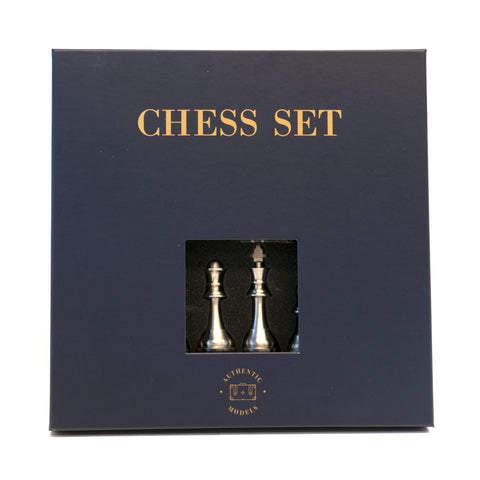 CHESS SET METAL AUTHENTIC MODELS GR033