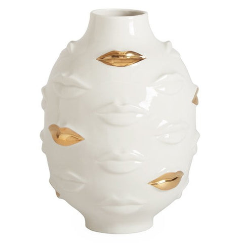 JONATHAN ADLER GILDED ROUND VASE ART. 27570