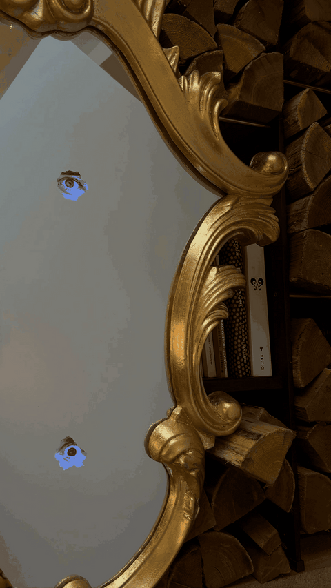 SPECCHIERA CON CORNICE IN PU TRILOGY CM 72X5,5 H 101 17015 SELETTI GOLD