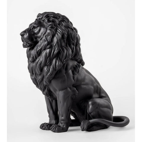 LEONE MAESTOSO 01009778 LLADRO' BLACK