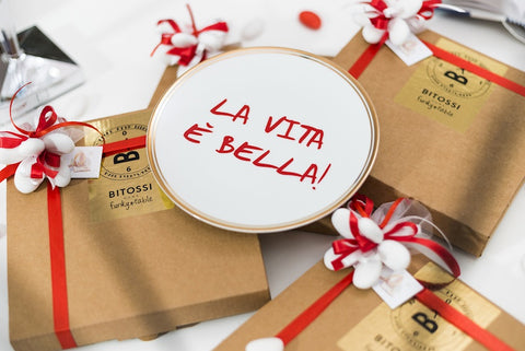 PIATTO CM 17 LA VITA E' BELLA BITOSSI