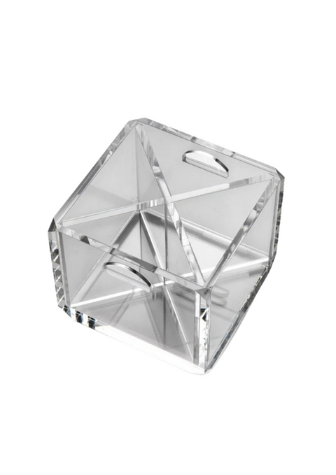 PICNIC PORTA POSATE 20X20X17 CM TRASPARENTE MARIOLUCA GIUSTI