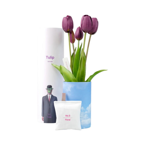 NODITO MAZZO DI TULIPANI PROFUMATI MAGRITTE EDITION PURPLE