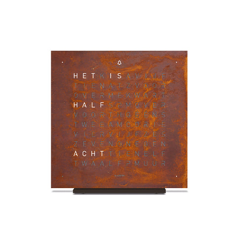 OROLOGIO TOUCH 13,5X13,5 CM RUST QLOCKTWO