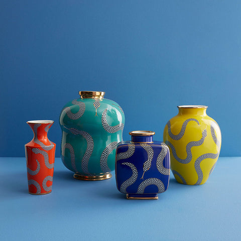EDEN SQUARE VASE NAVY ART. 33313 JONATHAN ADLER
