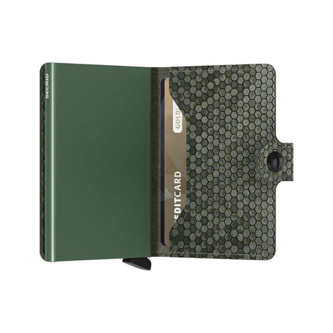 MINIWALLET SECRID HEXAGON GREEN