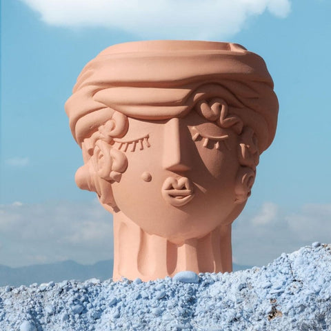 VASO IN TERRACOTTA WOMAN SELETTI CM 25X23 H 33 ART 11507