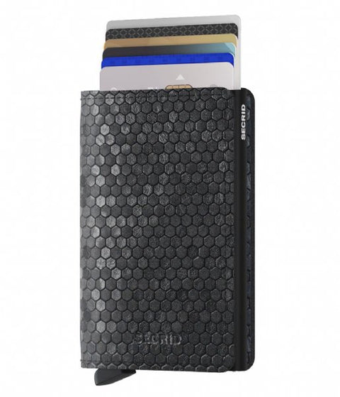 SLIMWALLET SECRID HEXAGON BLACK