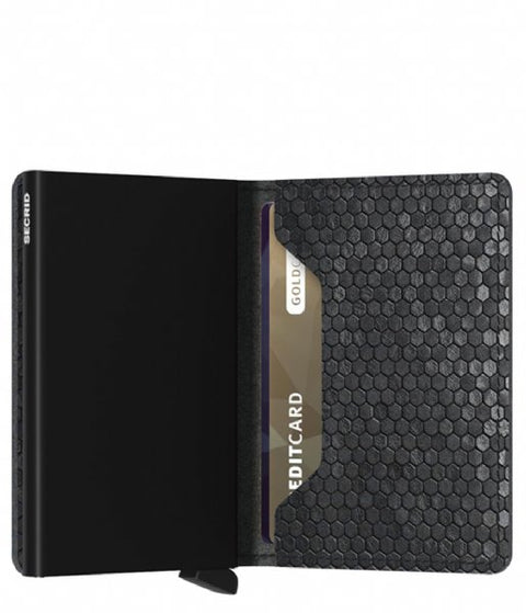 SLIMWALLET SECRID HEXAGON BLACK