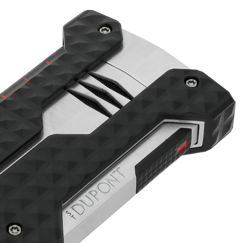 ACCENDINO LI WINDPROOF JET CHROME W21324 S.T. DUPONT BLACK