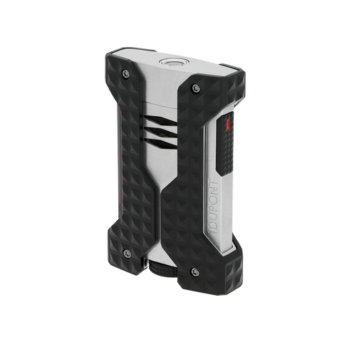 ACCENDINO LI WINDPROOF JET CHROME W21324 S.T. DUPONT BLACK