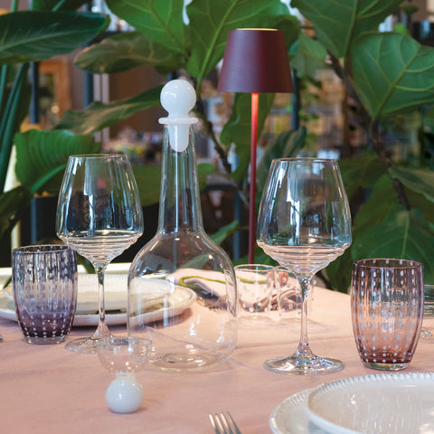 "SAFFRON BALL BOTTLE TRANSP. WHITE CAP"