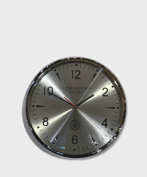 OROLOGIO DA PARETE ROUND 809137U203 SPALDING SILVER