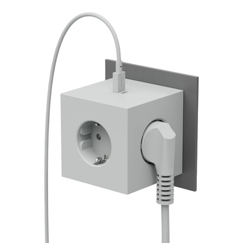 PRESA AVOLT SQUARE 2 USB C GOTLAND GREY SOCKET F