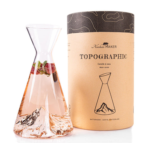 ALASKKAN MAKER CARAFFA TOPOGRAPHIC MATTERHORN ART TOPO-CA-M