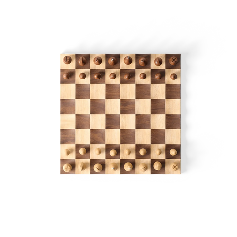 UMBRA WOBBLE CHESS SET WALNUT 377601-656