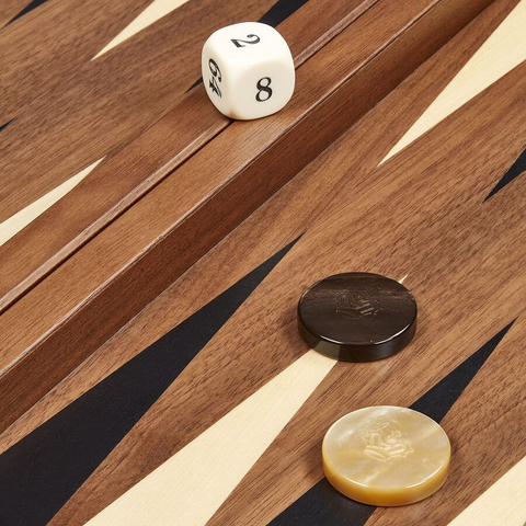 BACKGAMMON ITALIA  SET 804511 DAL NEGRO WALNUT