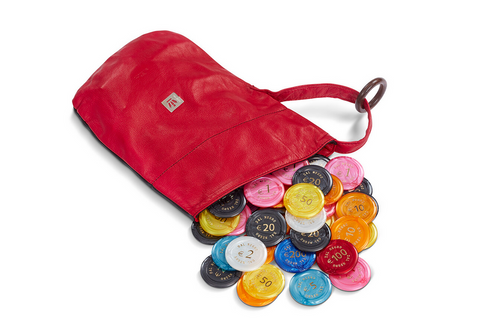 SACCHETTO CHIPS IN PELLE 804616 DAL NEGRO RED