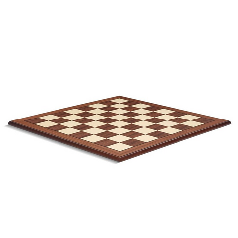 SCACCHIERA NOCE ACERO 52 CM BORDO ARROTONDATO 804555 DAL NEGRO WOOD