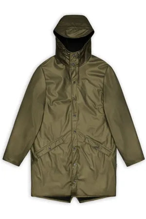 IMPERMEABILE LONG JACKET REVEL L ART. 12020 RAINS GREEN