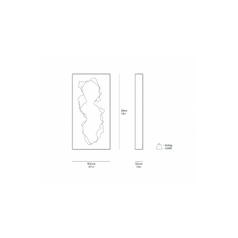 GUFRAMINI BROKEN MIRROR GUFRAM M00401 BLACK