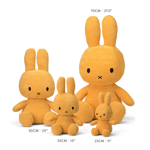 NIJNTJE MIFFY SITTING CORDUROY CM 33 13 YELLOW