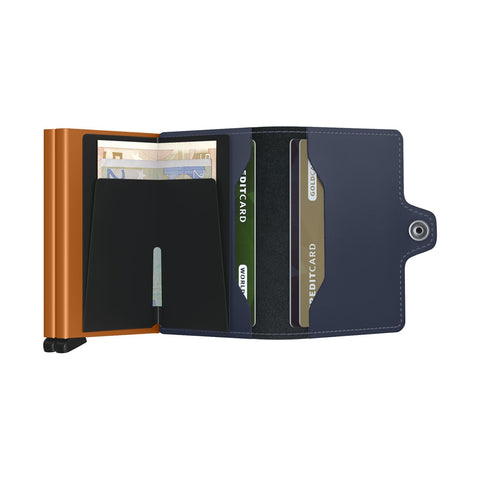 TWINWALLET SECRID MATTE NIGHT BLUE-ORANGE