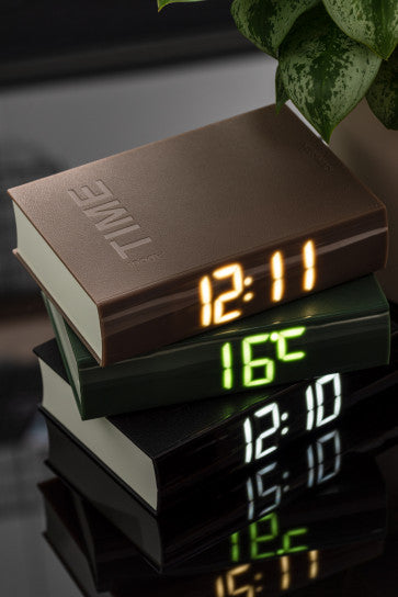 ALARM CLOCK BOOK LED KARLSSON BLACK